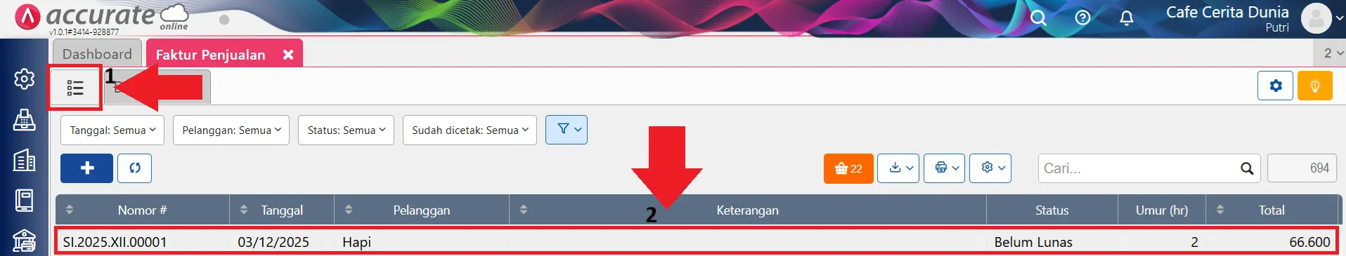 membuat penomoran bulan romawi